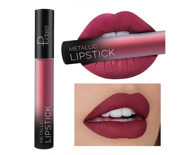 Luciu de Buze Metalic Matt, Rezistent la Apa, 16