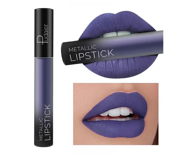 Luciu de Buze Metalic Matt, Rezistent la Apa, 25