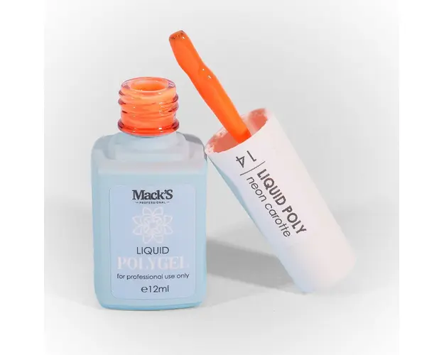 Mack'S Liquid Polygel Neon Carotte - 14, 12ml