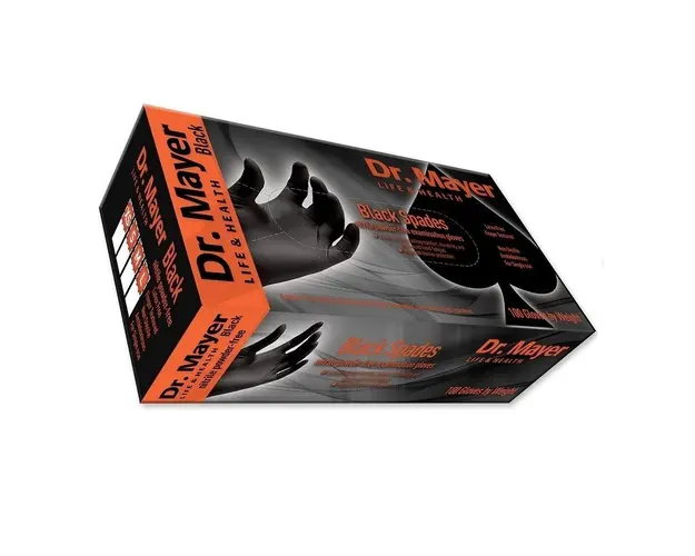 Manusi Nitril Negre Dr. Mayer Marimea M