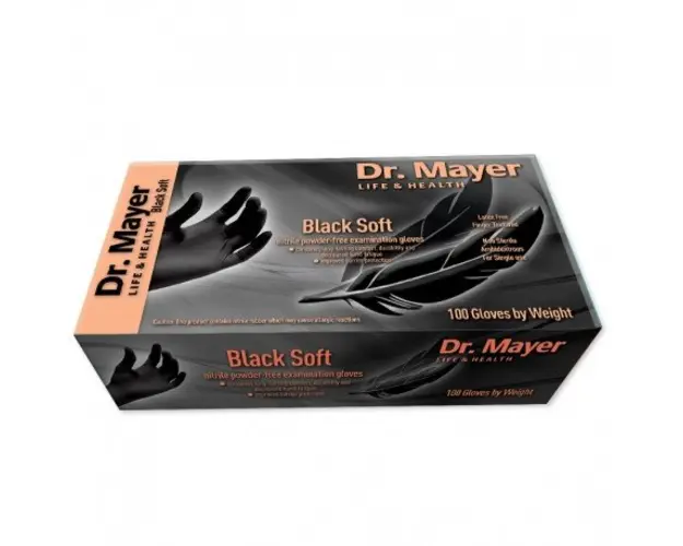 Manusi Nitril Negre Soft Marimea S Dr. Mayer