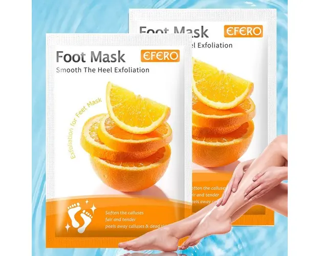 Masca Exfolianta Pentru Picioare Cu Extract De Portocale