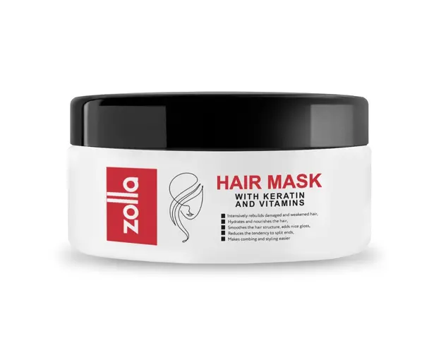 Masca pentru par Zolla cu keratina si vitamine, 250 g