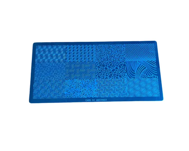 Matrita Metalica Nail Art - CARD 01 Abstract