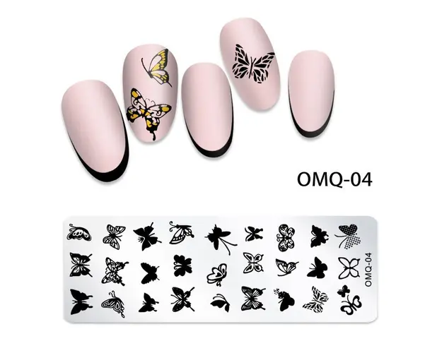 Matrita Metalica Nail Art - OMQ-04