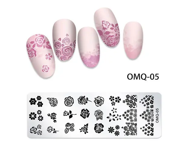 Matrita Metalica Nail Art - OMQ-05