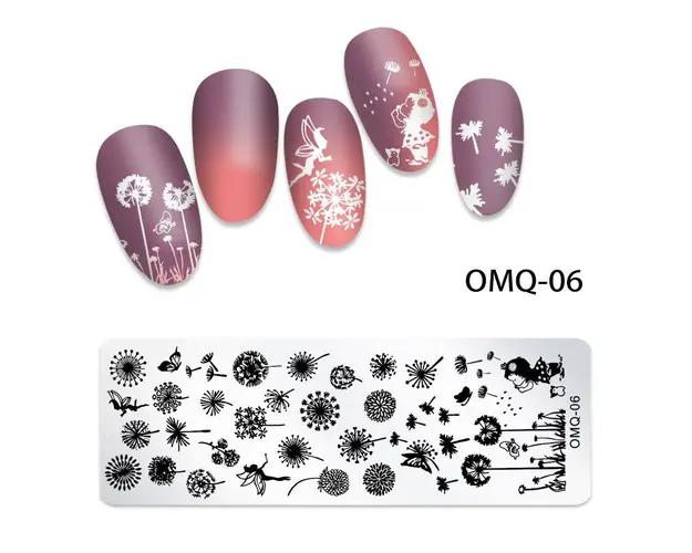 Matrita Metalica Nail Art - OMQ-06