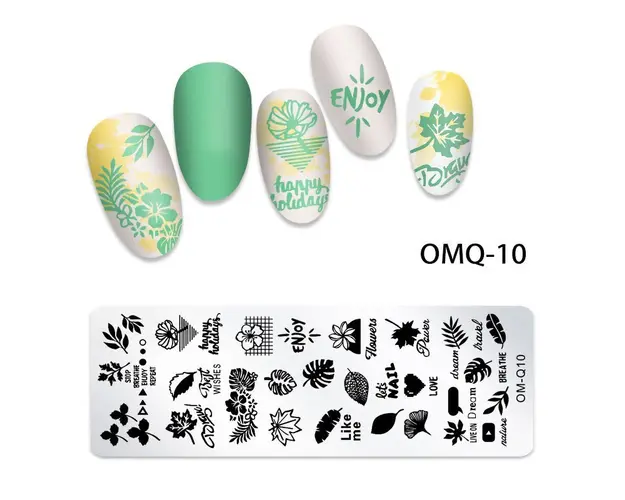 Matrita Metalica Nail Art - OMQ-10