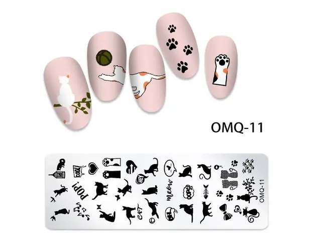 Matrita Metalica Nail Art - OMQ-11