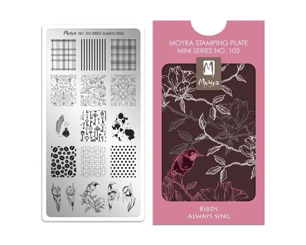 Matrita mini pentru stampila nr 103 - Birds always sing