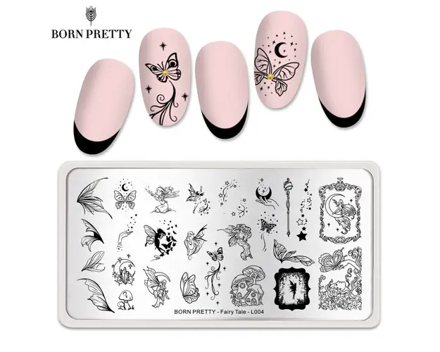 Matrita unghii metalica, Born Pretty, Fairy Tale-L004
