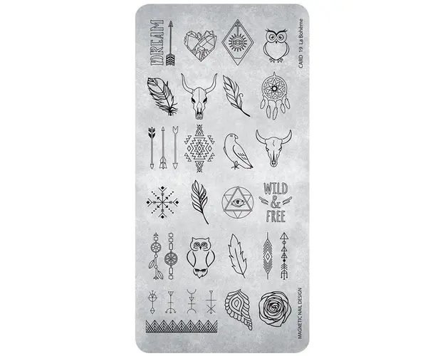 Matrita unghii metalica, La Boheme 19