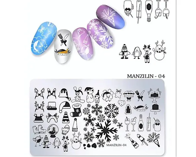 Matrita Unghii Metalica, Manzilin-04