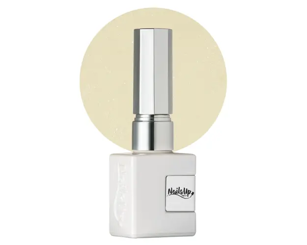 Oja Semipermanenta NailsUp - Infinity Silver 03 Milky White Glitter