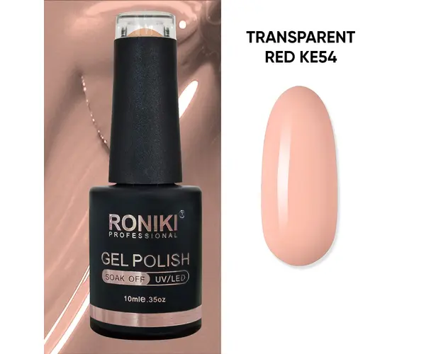 Oja Semipermanenta Roniki Transparent Red KE54