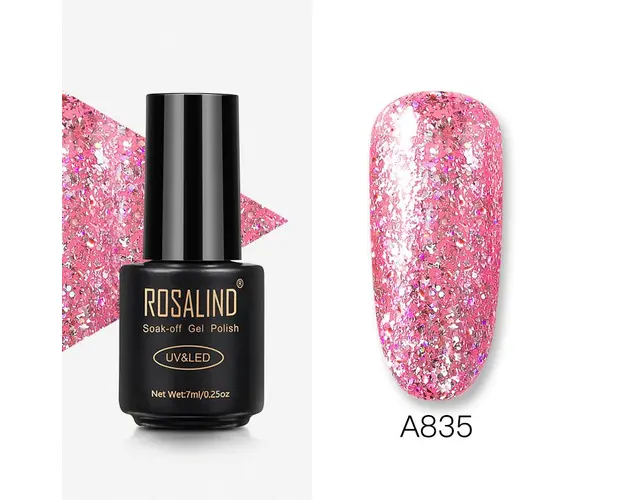 Oja Semipermanenta Rosalind Shiny Platinum - A835, 7ml