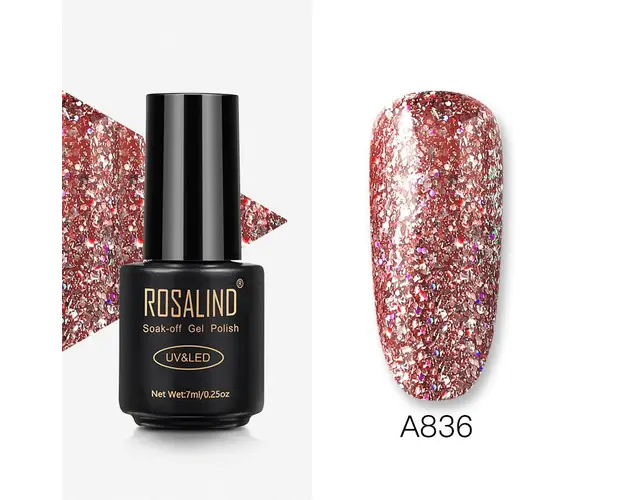 Oja Semipermanenta Rosalind Shiny Platinum - A836, 7ml