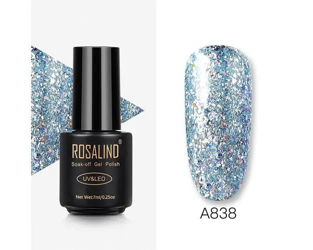 Oja Semipermanenta Rosalind Shiny Platinum - A838, 7ml