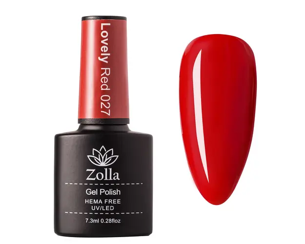 Oja Semipermanenta Zolla Hema Free Lovely Red 027 - 7.3ml