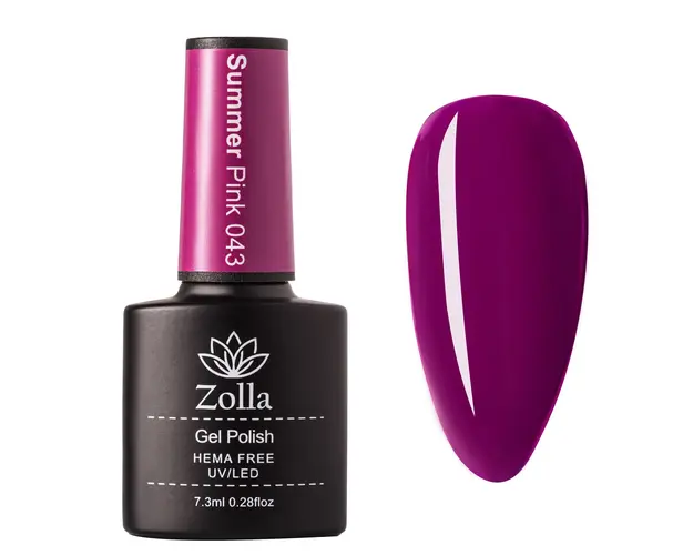 Oja Semipermanenta Zolla Hema Free Summer pink 043 - 7.3ml