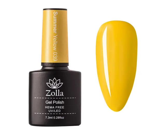 Oja Semipermanenta Zolla Hema Free Summer Yellow 039 - 7.3ml
