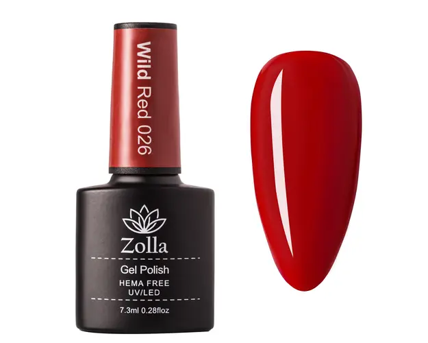 Oja Semipermanenta Zolla Hema Free Wild Red 026 - 7.3ml