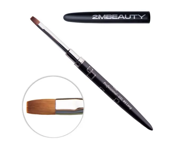 Pensula gel 2M Black Abstract Long nr. 6