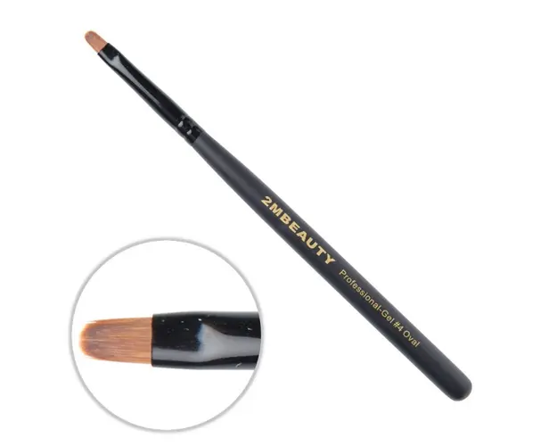 Pensula gel 2M Black Beauty Oval nr. 4