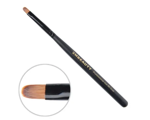 Pensula gel 2M Black Beauty Oval nr. 6