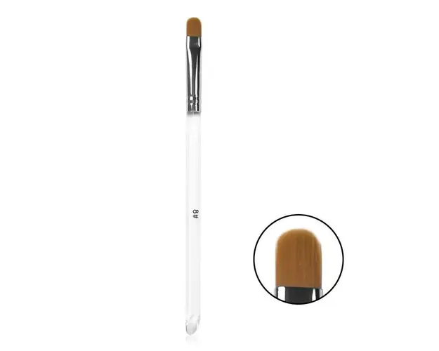 Pensula Gel Limba Pisica Clear Nr. 8