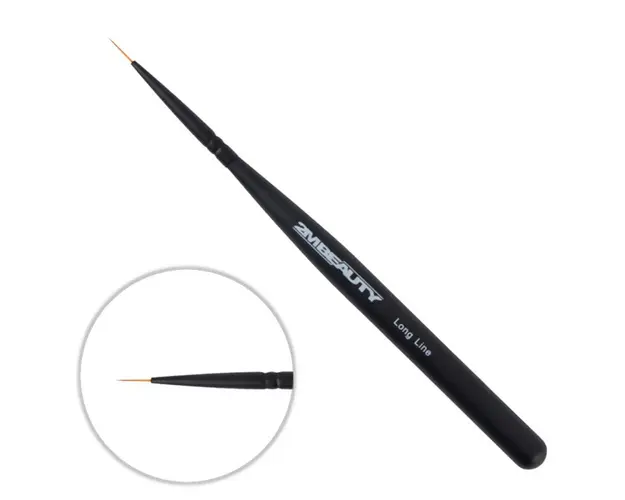 Pensula nail art 2M Black Beauty Long Line