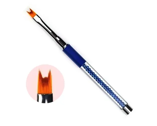 Pensula nail art one stroke cod 8 albastru