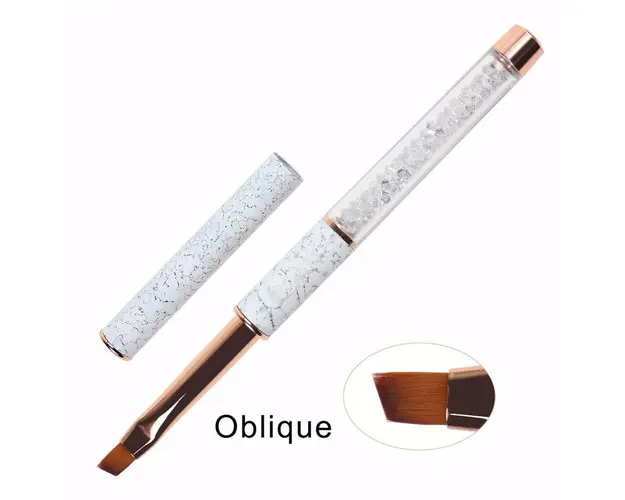 Pensula Tip Stilou Cristale Marble Oblica