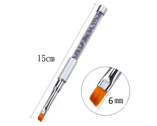 PENSULA UNGHII CAVIAR BLACK - OBLICA 6mm