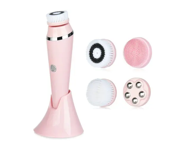 Perie Electrica De Curatare Faciala 4 in 1, Rose