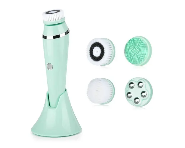 Perie Electrica De Curatare Faciala 4 in 1, Verde