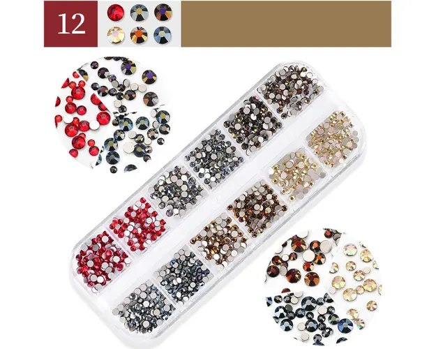 Pietricele Unghii Diverse Marimi si Culori - 12