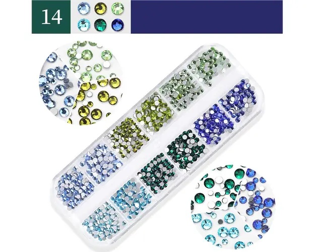 Pietricele Unghii Diverse Marimi si Culori - 14