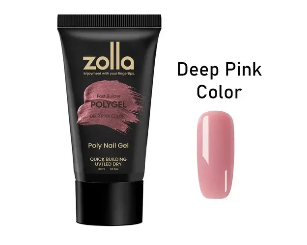 Polygel Zolla 30ml - Deep Pink Color