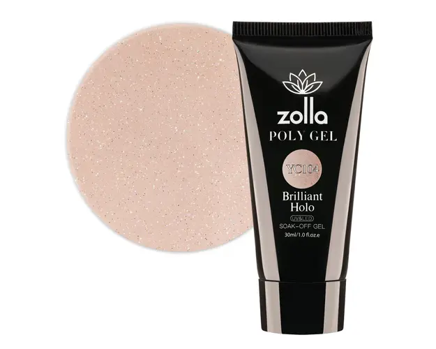 Polygel Zolla Brilliant Holo YC104, 30ml