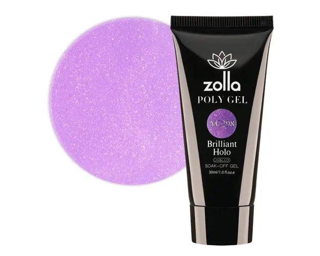 Polygel Zolla Brilliant Holo YC298, 30ml