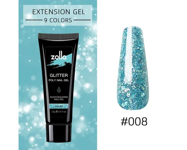 Polygel Zolla Glitter 15g 08