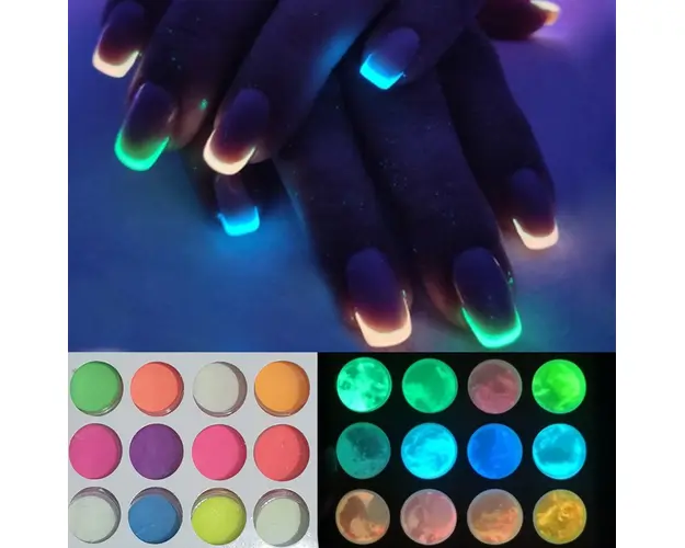 Pudra Acryl Fosforescent Neon 12buc