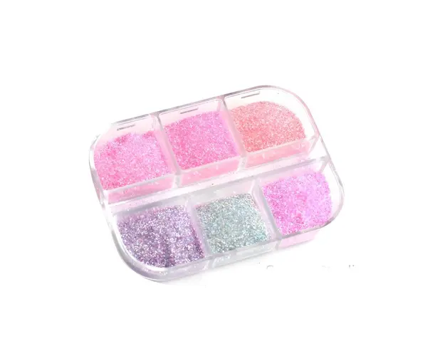 Pudra pentru unghii cu efect de zahar