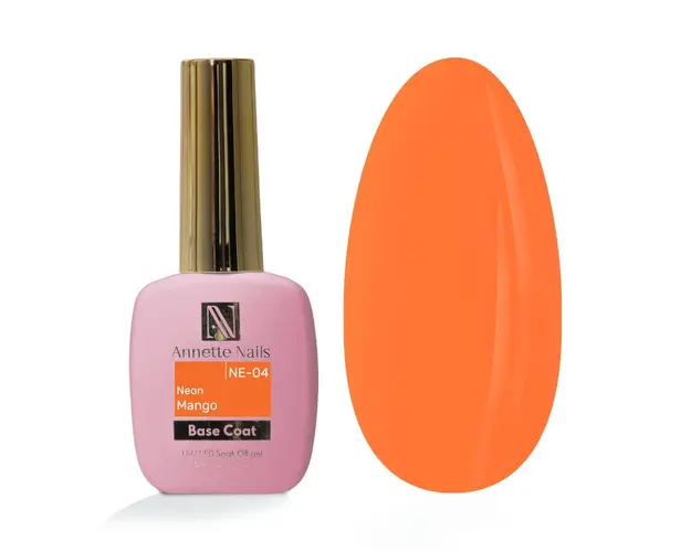Rubber Base Annette Nails Neon Mango NE-04
