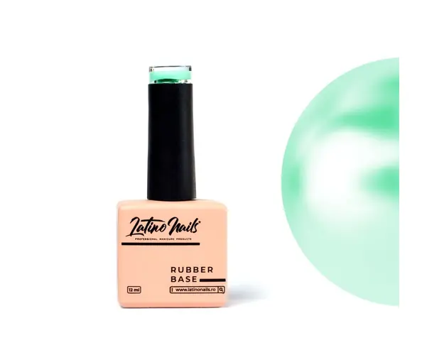 Rubber Base Green Latino Nails