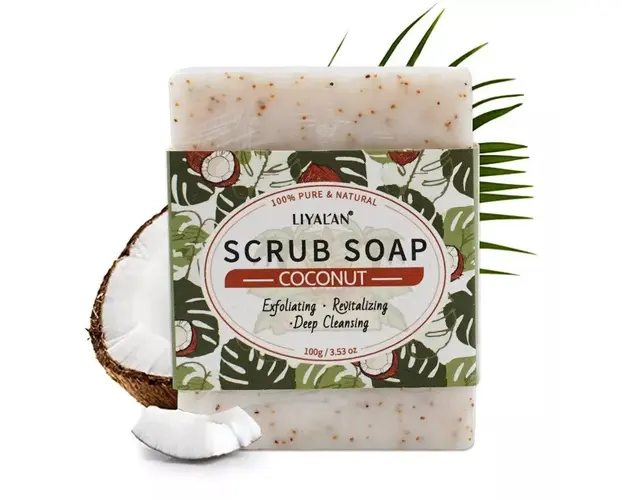 Sapun Natural 100% Scrub Exfoliant, Cocos, 100g
