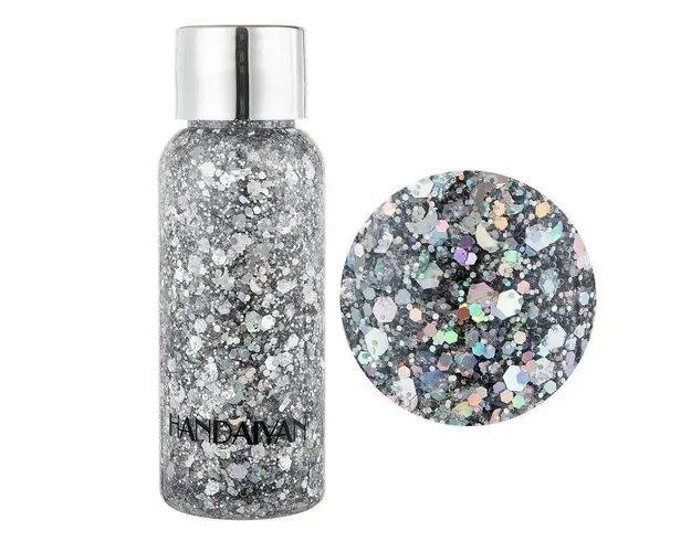 Sclipici pentru par si corp, Cosmetic Body Glitter 25ml, HandaiYan, 01