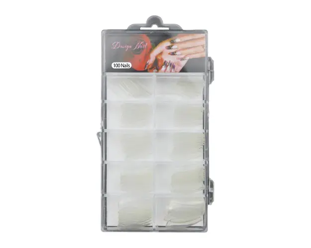 Set 100 Tipsuri Transparente Cu Bordura