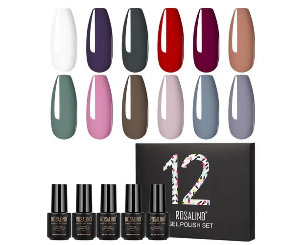 Set 12 Oje Semi Rosalind - RATC12-04 7ml